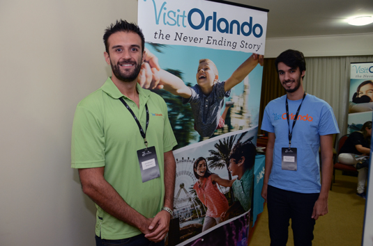 Neto Fernandes e Henrique Santos, do Visit Orlando