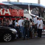 Onibus com os agentes de viagens