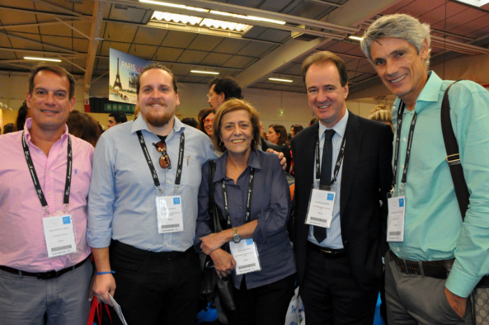 Pedro Adour (Portfólio Travel), Marcelo Andrade (Transmundi), Marilucia Saramago (Ematur), José Eduardo Barbosa (Flot) e Fabio Affonso Ferreira (Special Trip) Pedro Adour (Portfólio Travel), Marcelo Andrade (Transmundi), Marilucia Saramago (Ematur), José Eduardo Barbosa (Flot) e Fabio Affonso Ferreira (Special Trip)