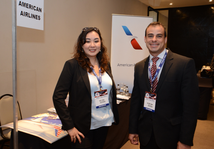 Perola Tanaka e Jose Jordao, da American Airlines Perola Tanaka e Jose Jordao, da American Airlines