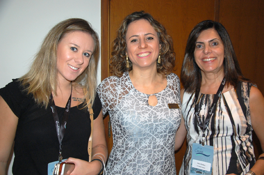 Rafaela Buffara e Maria Buffara, da Sete Mares com Danielle Hirsch, da Qualitours Rafaela Buffara e Maria Buffara, da Sete Mares com Danielle Hirsch, da Qualitours