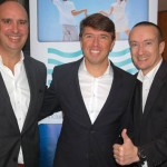 Ricardo Amaral, da RCCL com Alejandro Páez e José Blanco, da Pullmantur