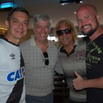 Ricardo Assalim, Sérgio Augusto e Fred Cavalcante, da Trend com o craque Biro Biro