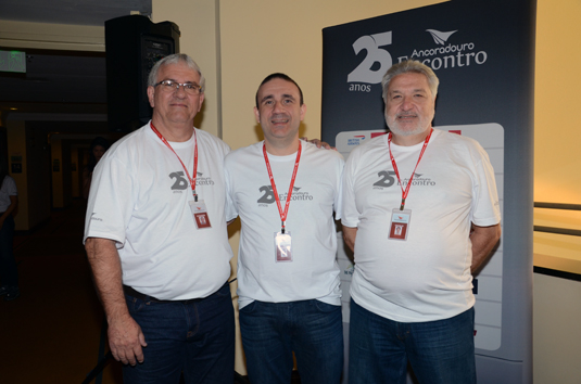 Roberto Garbim, Anthony Bringhente, e Cacalo Destro, da Ancoradouro