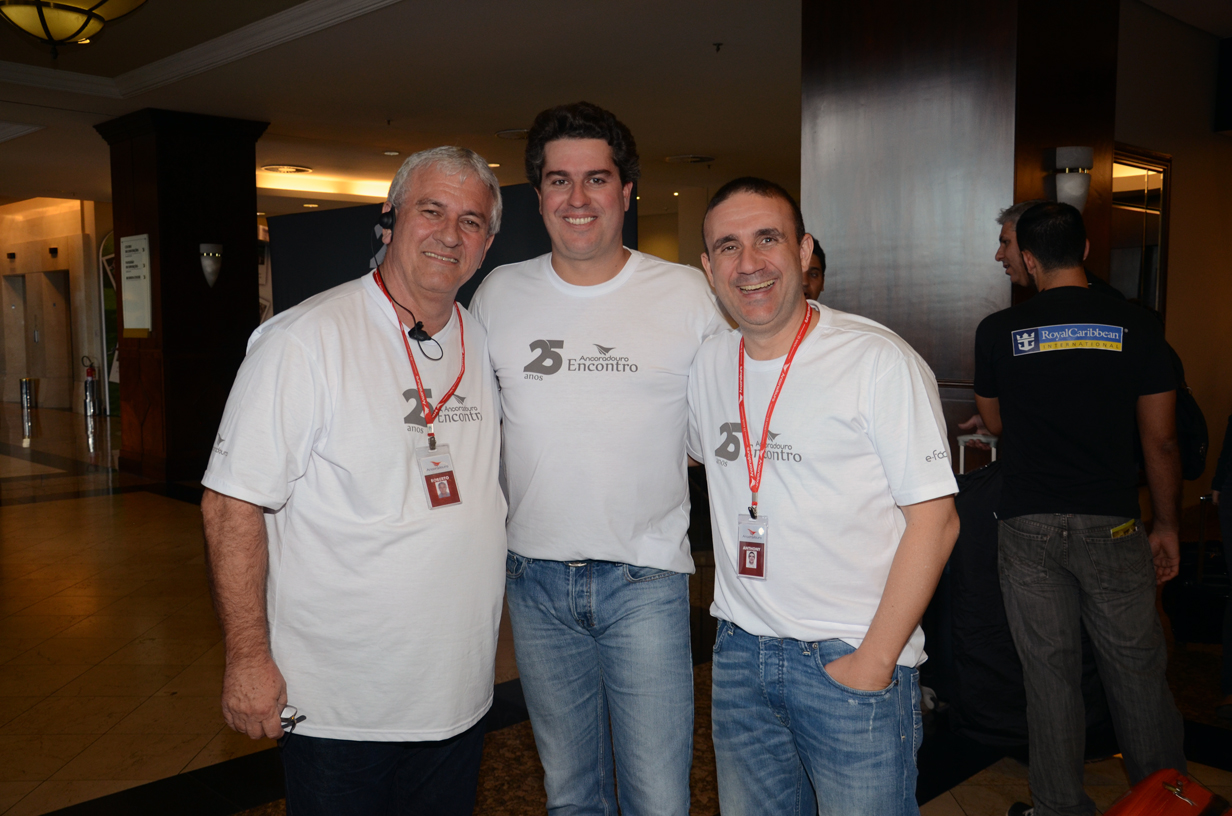 Roberto Garbim, Juarez Cintra Neto, e Anthony Bringhente, da Ancoradouro