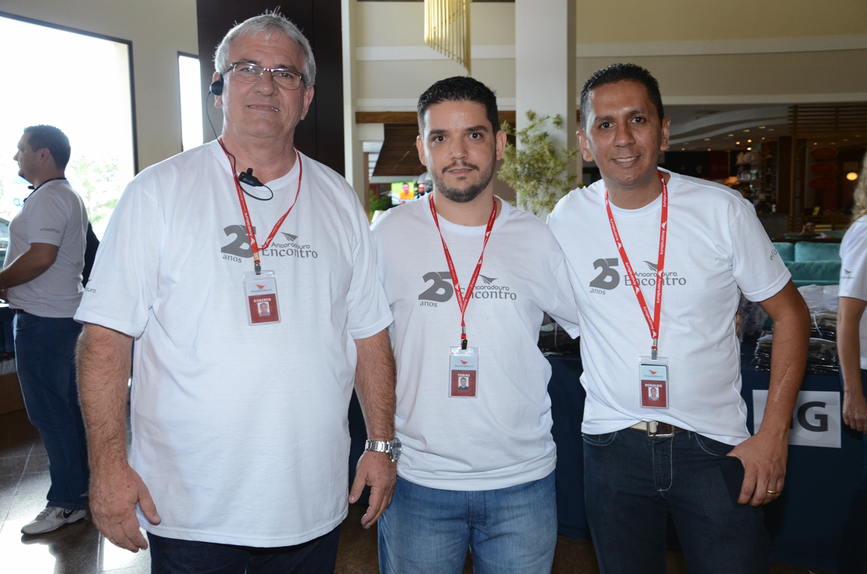 Roberto Garbim,  Rafael Tobias e Ronaldo Coelho, da Ancoradouro