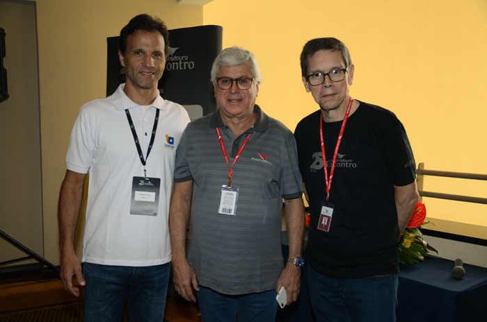 Roberto Roman, da Travel Ace, Juarez Filho e Cassio Oliveira, da Ancoradouro