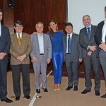 Rubens Schwartzmann, Luiz Teixeira, da Delta, Carlos Prado, da Abracorp, Adriana Cavalcante, da Air France KLM, Tanabe, da Abracorp, Anderson Wolff e Eduardo Bernardes, da Gol