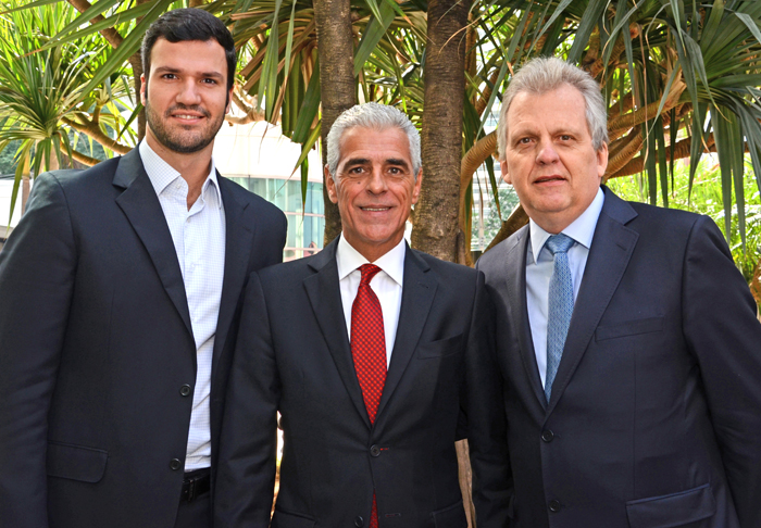 Rubens Schwartzmann, presidente da Abracorp, Marcos Balsamão, presidente da Abav-SP, Edmar Bull, presidente da Abav Nacional Rubens Schwartzmann, presidente da Abracorp, Marcos Balsamão, presidente da Abav-SP, Edmar Bull, presidente da Abav Nacional