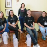 Simone Murad, da Onset, Aline Meletti, da Meletti Viagens, Marcia Takemiya, do Visit Florida, Leandro Serra, da Renova Turismo, e Maria de Fátima, da Veg Tur