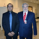 Stephane Perard, diretor geral da Emirates no Brasil, e Cacalo Destro, da Ancoradouro