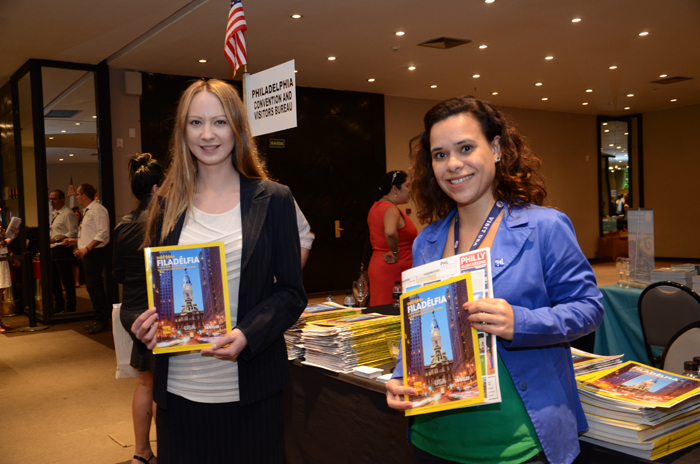 Svetlana Yazovskikh e Sabrina Freitas, do CVB Philadelphia Svetlana Yazovskikh e Sabrina Freitas, do CVB Philadelphia