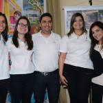 Talita Macari, Bruna Pedroso, Fernando Lopes, Elen Martins e Rosângela Morales, do Bourbon Hotéis & Resorts