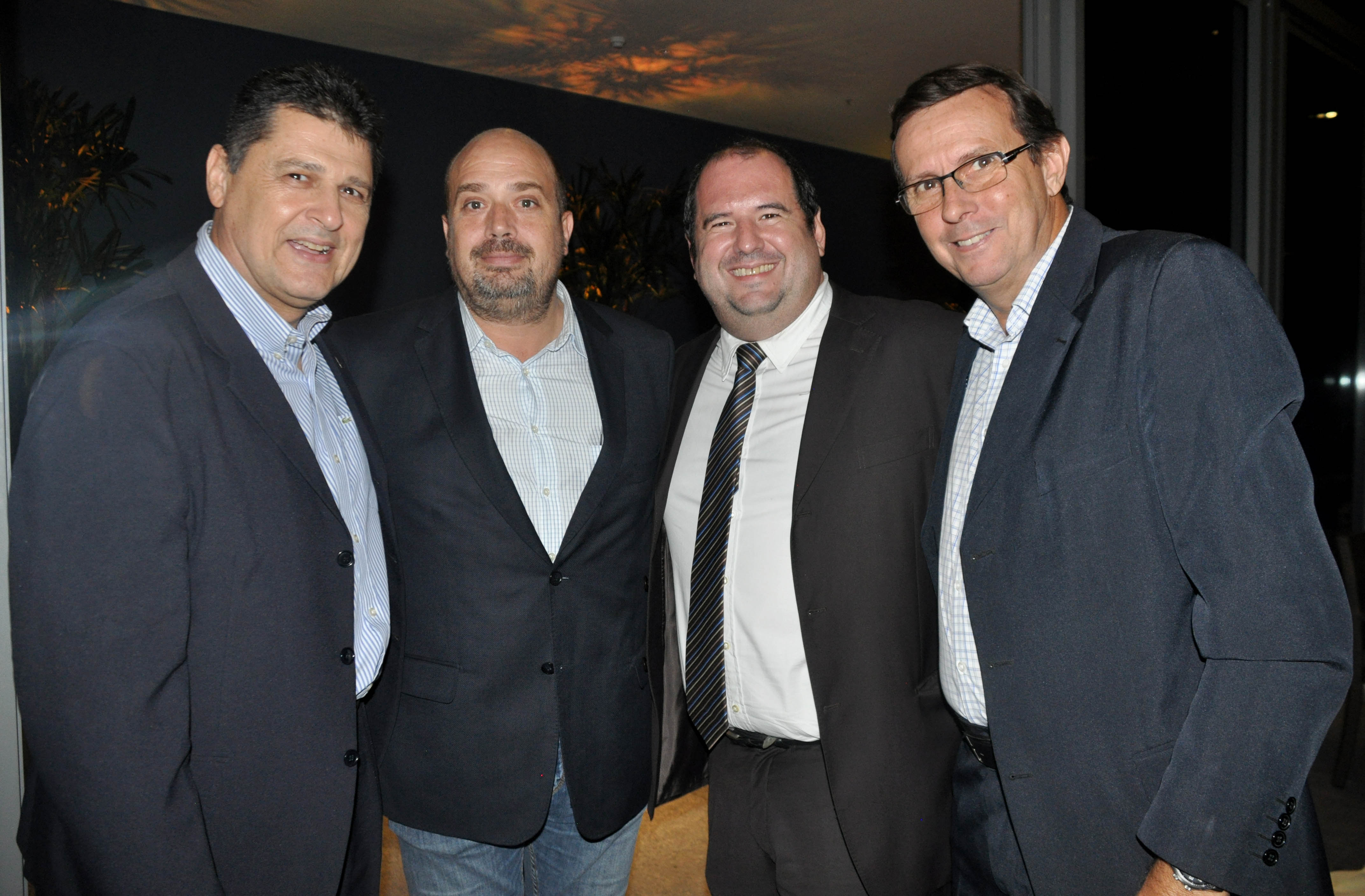 Valci Souza, da Avianca, Michael Nagy, do RioCVB, Hamilton Vasconcellos, da OAB, e Sebastião Garcia, da Azul
