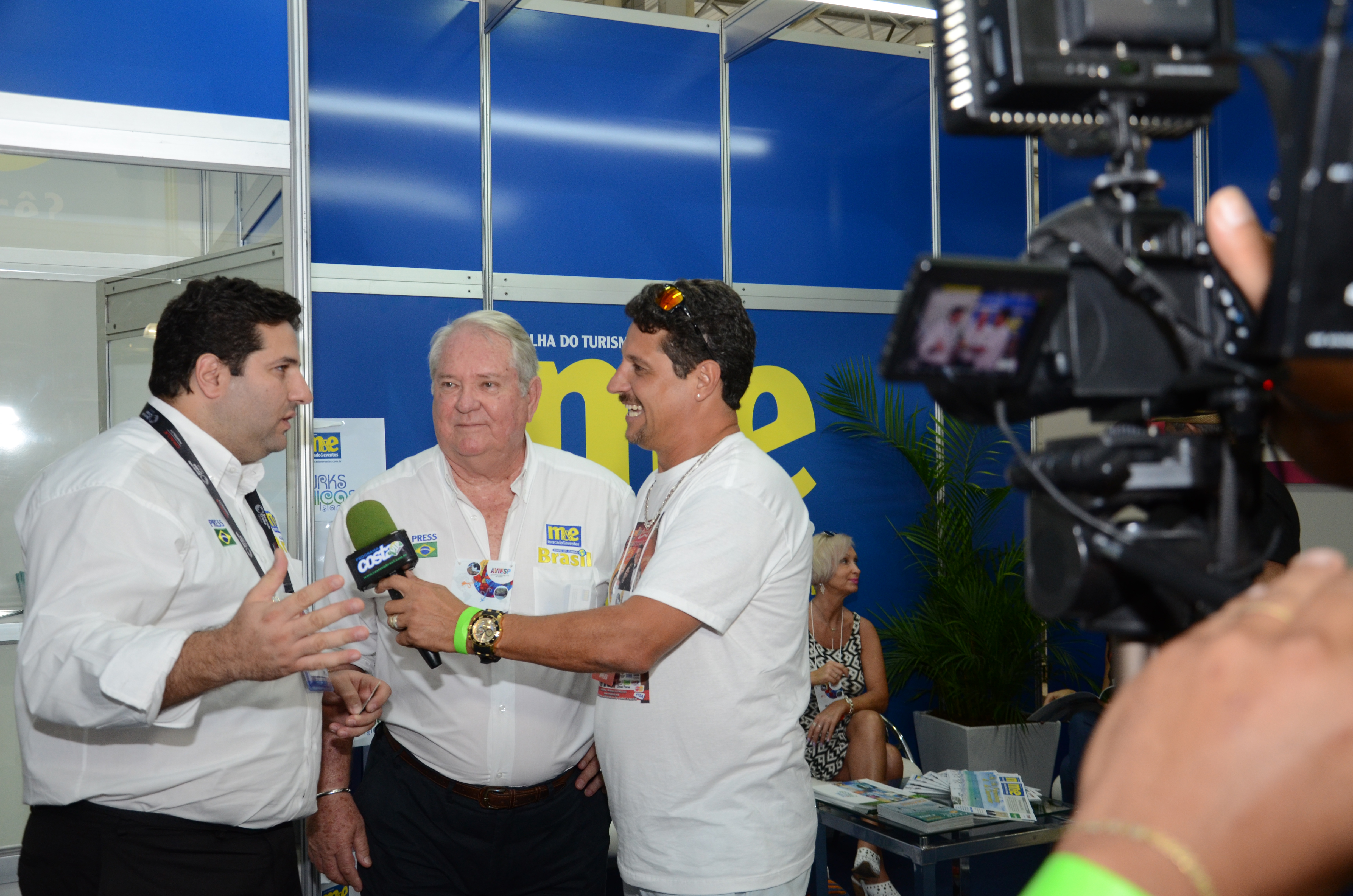Vitor bauab e Roy Taylor, do M&E, com Tarcisio do Costa Vip