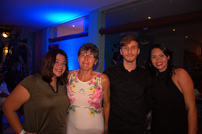 Viviane Falcão, da Iberostar, Luciana Kalvão e Marcelo Kalvão, da Viverde e Eri Karla Oliveria, da Iberostar