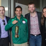 Maurício Amaro, presidente do Conselho Administrativo do Grupo Latam, Diego Gomes, atleta Rio 2016, Jerome Cadier e Gislaine Rossetti, da Latam