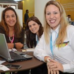 Adriana Casimiro, da Travel Kick, Renata Bernardo e Adriana Tolentino, da TAP