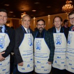 Agnaldo dos Santos, secretário de Turismo de Itajaí, Jandir Berlini, prefeito de Itajaí, Geninho Goes, da BNT, Valdir Walendowsky, da Santur, e Eduardo Loch, da Abav-SC