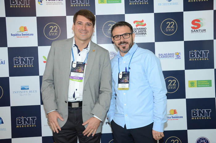Alex Bonareti, do Beto Carrero World, e Jair Pasquini, da BNT Mercosul