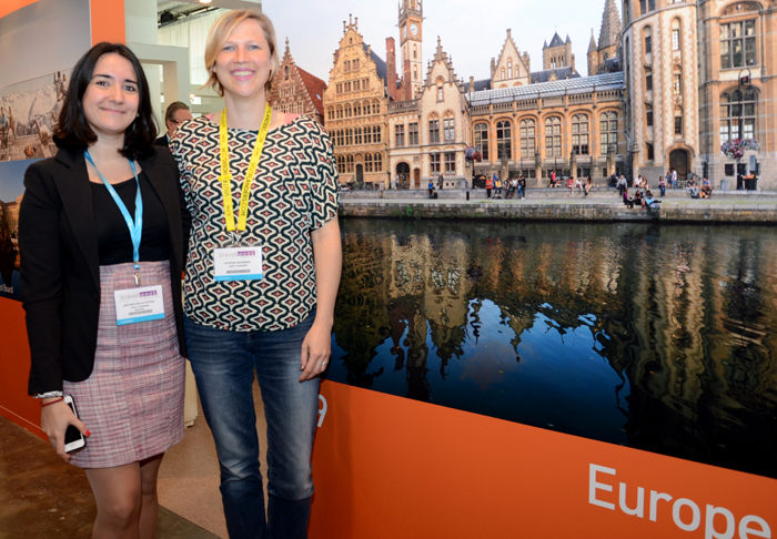 Ana Beatriz Di Pietro e Katrien Dejonghe, do Visit Flanders Ana Beatriz Di Pietro e Katrien Dejonghe, do Visit Flanders