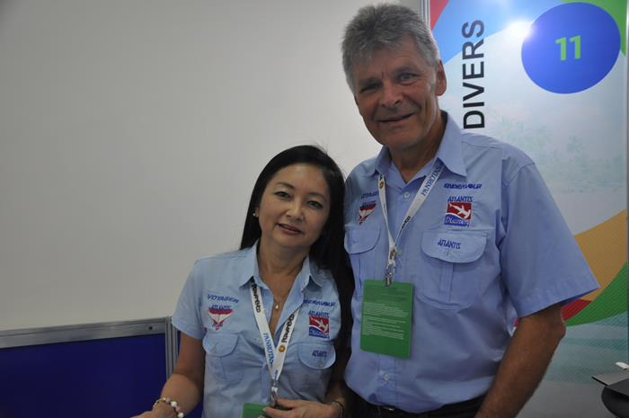 Ana Muller e Patrick Muller, da Atlantis Divers