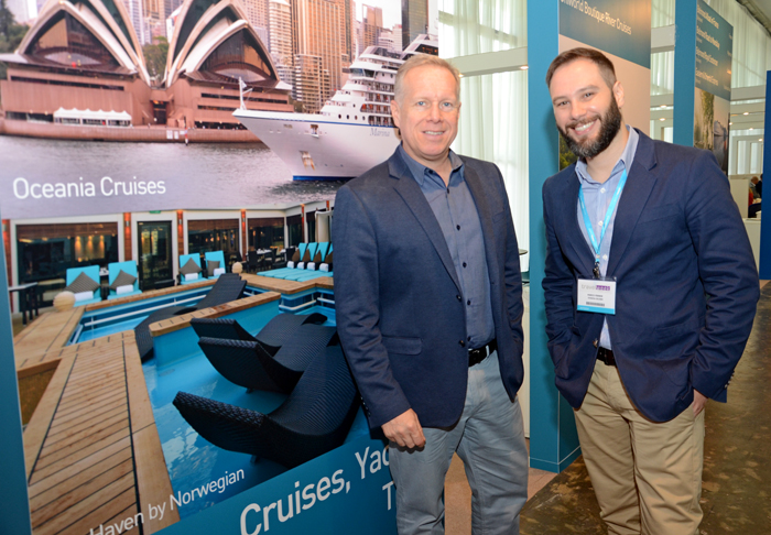 André Mercantio e Marco Antonio, da Ocean Cruises André Mercantio e Marco Antonio, da Ocean Cruises