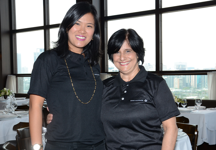 Cibele Narazaki, da United, e Marcia Galvão, da Star Alliance