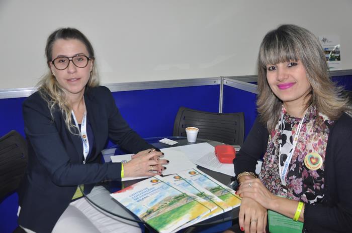 Cristina Leal e Andréa Mendonça, do Centro de Convenções de Pernambuco