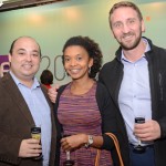 Cássio Lucas, Fabiana Santos e Fabio Marasca, da South African Airways