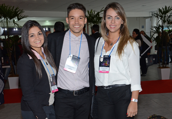 Danielle Torres e Thaisa de Oliveira, da Abreu, e Fernando Donizeti, da Latam