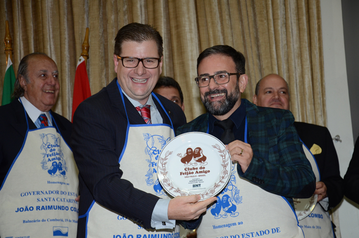Eduardo Loch, presidente da ABAV-SC, com Geninho Góes, presidente da BNT Mercosul