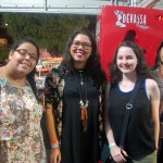 Eliria Buso, da Qual Viagem, Nayara Santana, da Emprotur, Patrícia Chemin, da Qual Viagem e Danielle Campos, da CVC