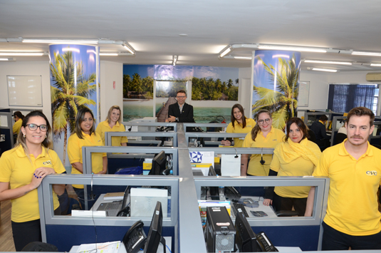 Equipe da filial 901 que atende as mais de 600 agências do RS