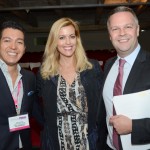 Erik Sadao, da Teresa Perez Tour, Tiffany Dowd, da Luxe Tiffany, e Simon Mayle, da Travel Week