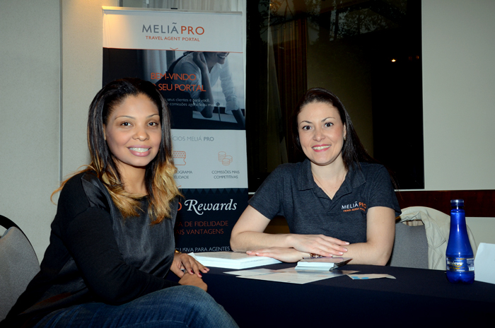 Fernanda Albino, da Easygoing, e Daniella Muniz, do Meliã Hotels Fernanda Albino, da Easygoing, e Daniella Muniz, do Meliã Hotels