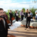 Geninho Góes, recepciona os empresários que participaram do Business Center