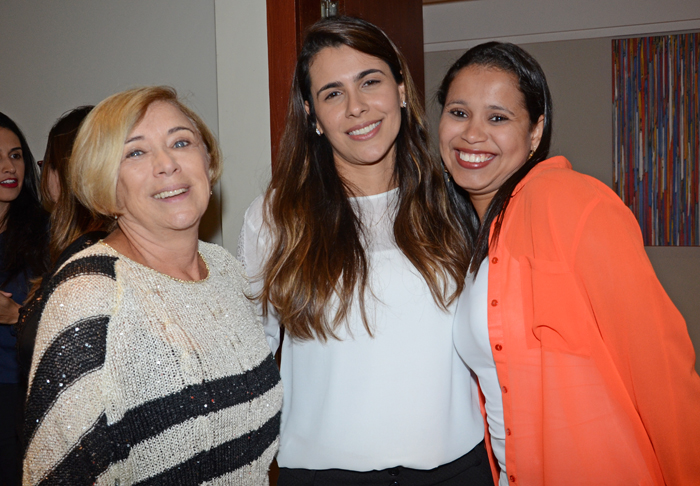Golda Boruchowski, gerente geral do Tryp Higienópolis, Valeria Mariano, do Meliã Hotels, e Marta Silva, da Hinode Golda Boruchowski, gerente geral do Tryp Higienópolis, Valeria Mariano, do Meliã Hotels, e Marta Silva, da Hinode