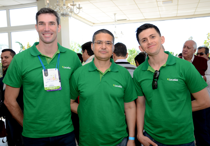 Jorge Fabienski, Valdir Corre, e Moacir Santos, da Localiza