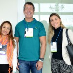 Josy Ribeiro, do San Juan Hotéis, Julio Caetano, de Saint Lucia, e Dayana Hoffmann, da BHG