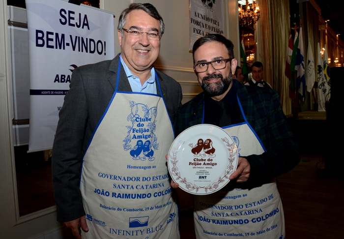 João Raimundo Colombo, governador de SC, e Geninho Goes, presidente da BNT Mercosul