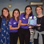 Juliana Bordin e Marjoir Schroeder, do SeaWorld, entre Samantha Chuva e Lisia Minelli, do M&E