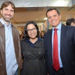 Leonardo Pallorta,Beatriz Yumi santos e Carlos Barbosa, do Turismo de Aruba