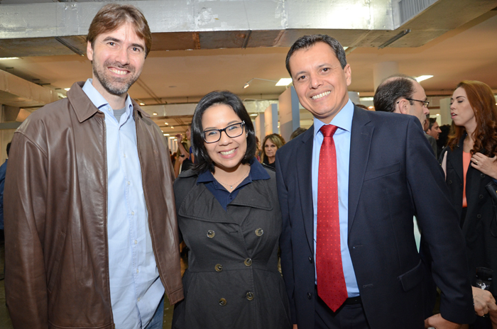 Leonardo Pallorta,Beatriz Yumi santos e Carlos Barbosa, do Turismo de Aruba