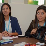 Lorena Uribe, da Belmond, Yuliana Limo Madrid, da PeruRail, e Italo Fantinato, da IAF Turismo