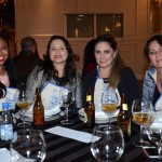 Luciane Passos e Gisella Ribeiro, da Secretaria de Estado de Turismo, Cultura e Esporte de Santa Catarina, com Lisiane e Valeria Chaussard