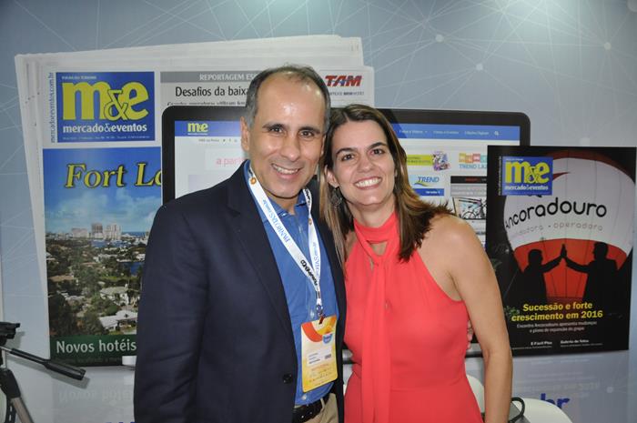 Luis Eduardo Antunes, administrador de Fernando de Noronha, e Ana Paula Vilaça, presidente da Empetur 