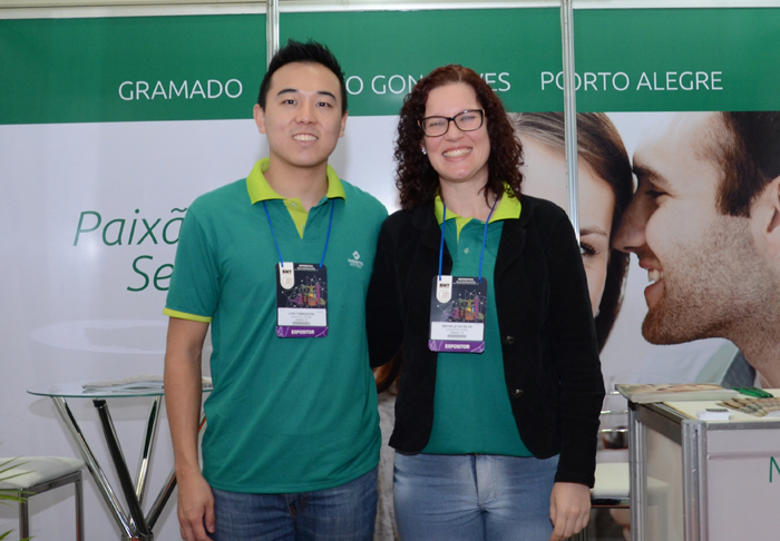 Luis Yamaguchi e Michele da Silva, do Laghetto Hotéis Luis Yamaguchi e Michele da Silva, do Laghetto Hotéis