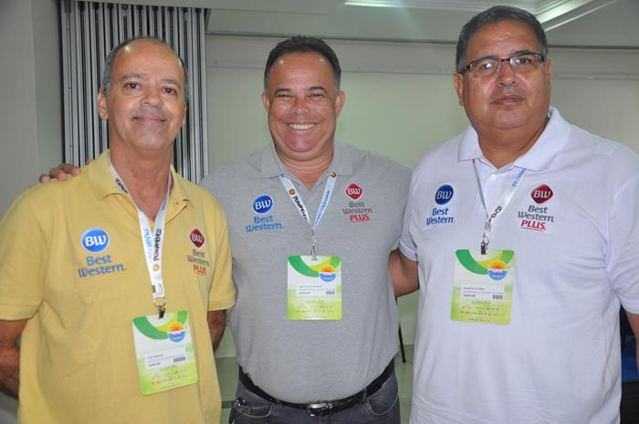 Luiz Perdigão, Douglas Temistocles e Maurício Escobar, do Best Western