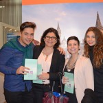 Marcelo Diogo e Sandra Rey, Anais Sampaoli, e Kelly Juste, da Interamerican